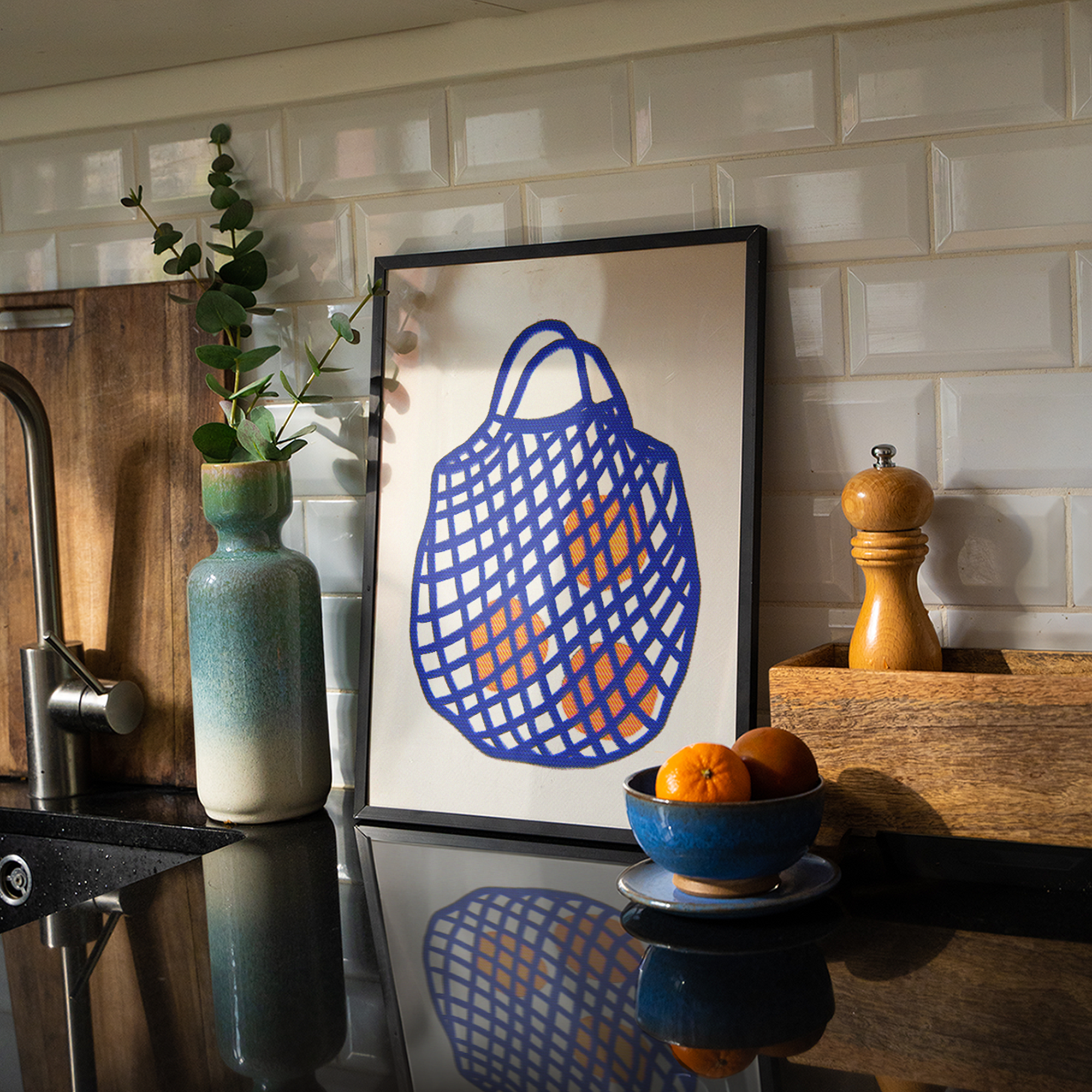 Sacoșă cu Portocale Poster