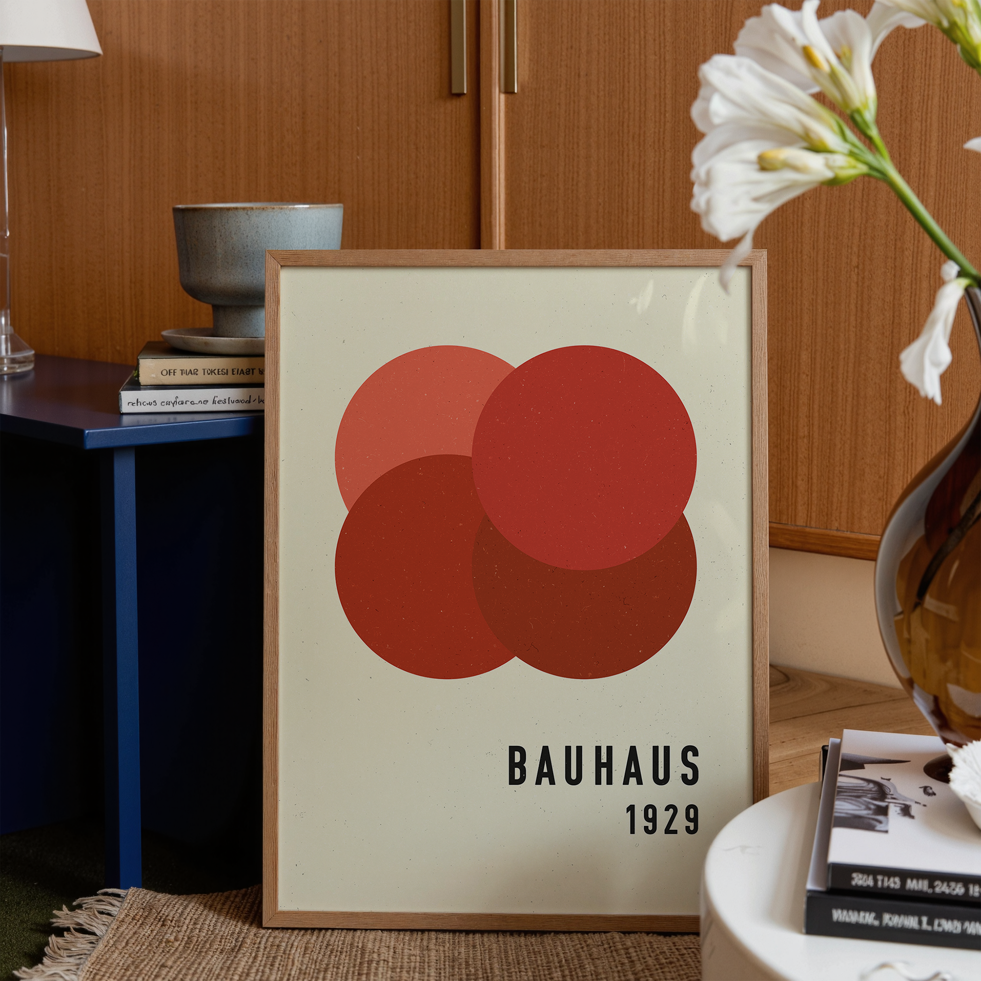 Bauhaus Red Dots Print
