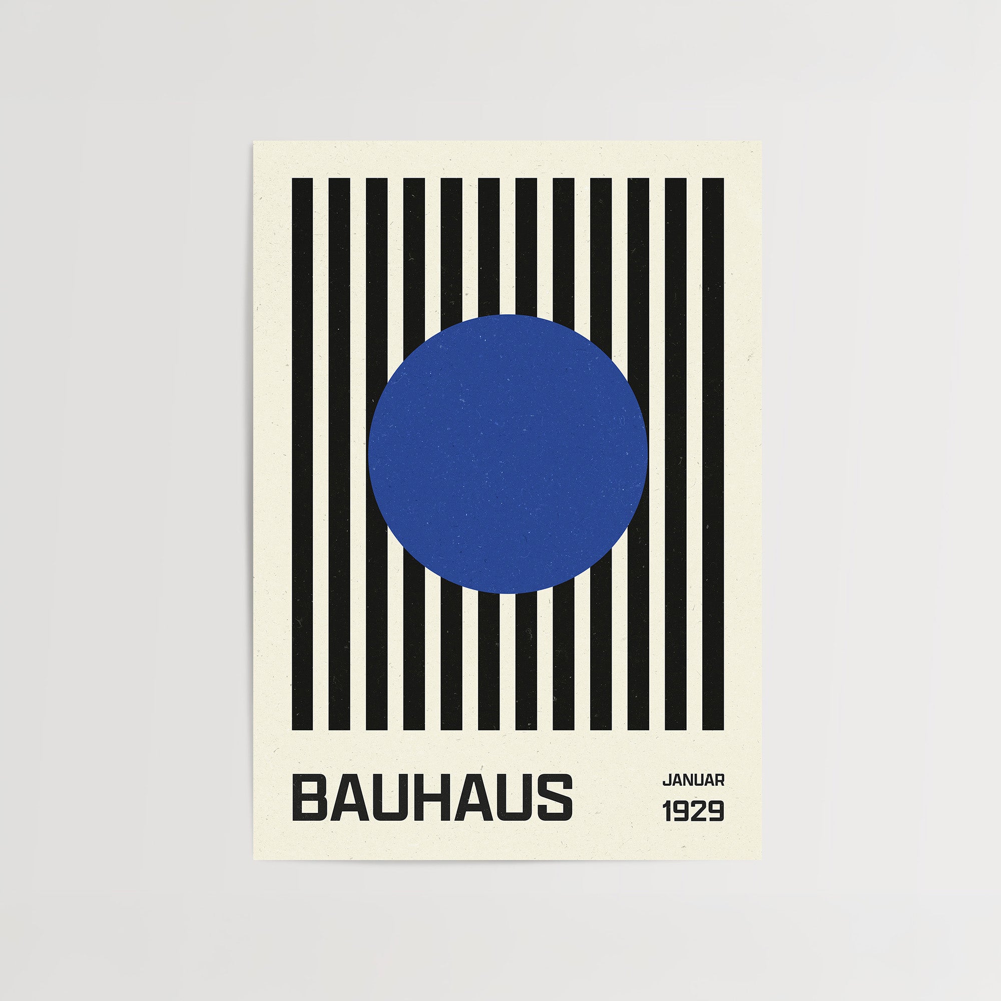 Bauhaus Blue Moon Print