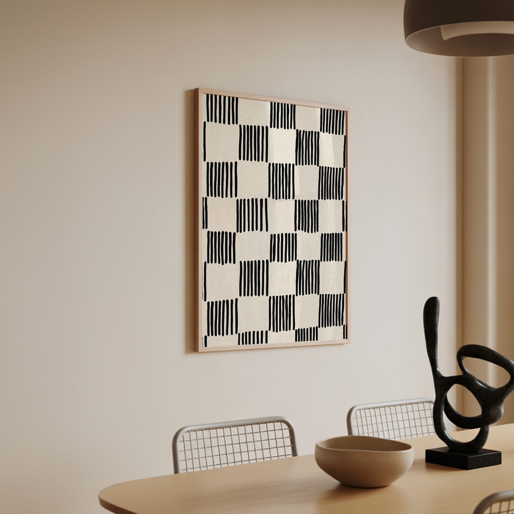 Minimalist Lines Pattern Print