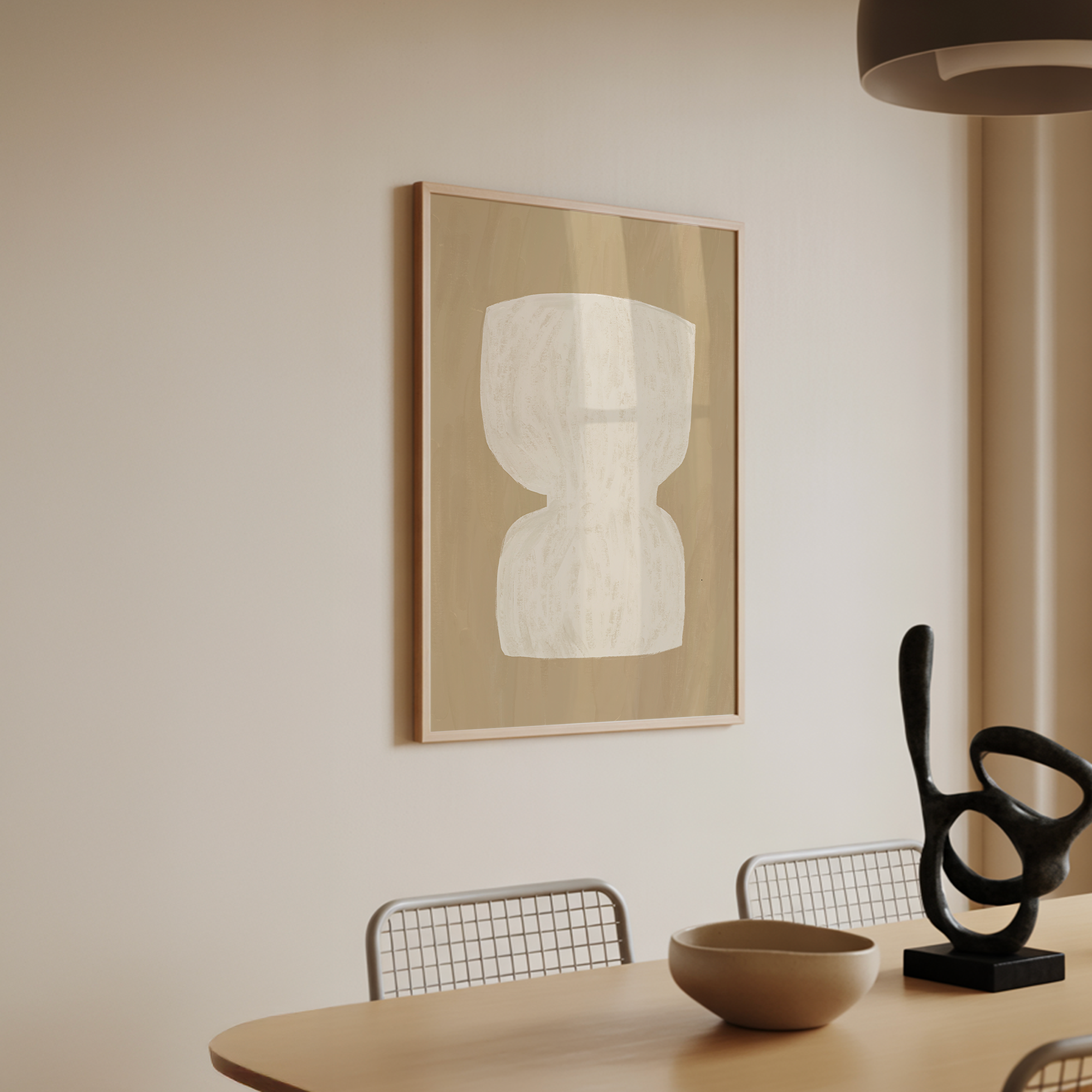 Minimalist Painted Shape Print