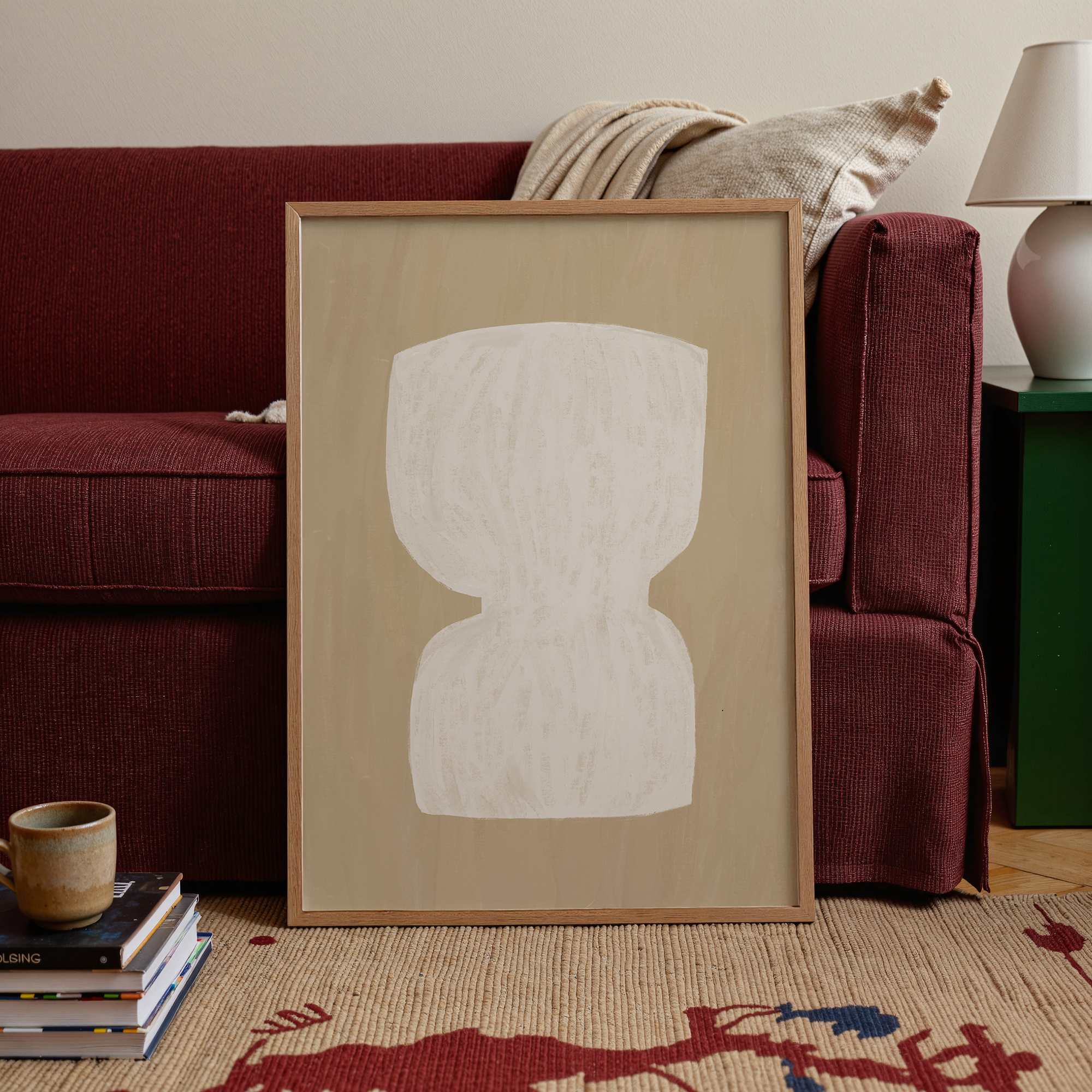 Minimalist Painted Shape Print