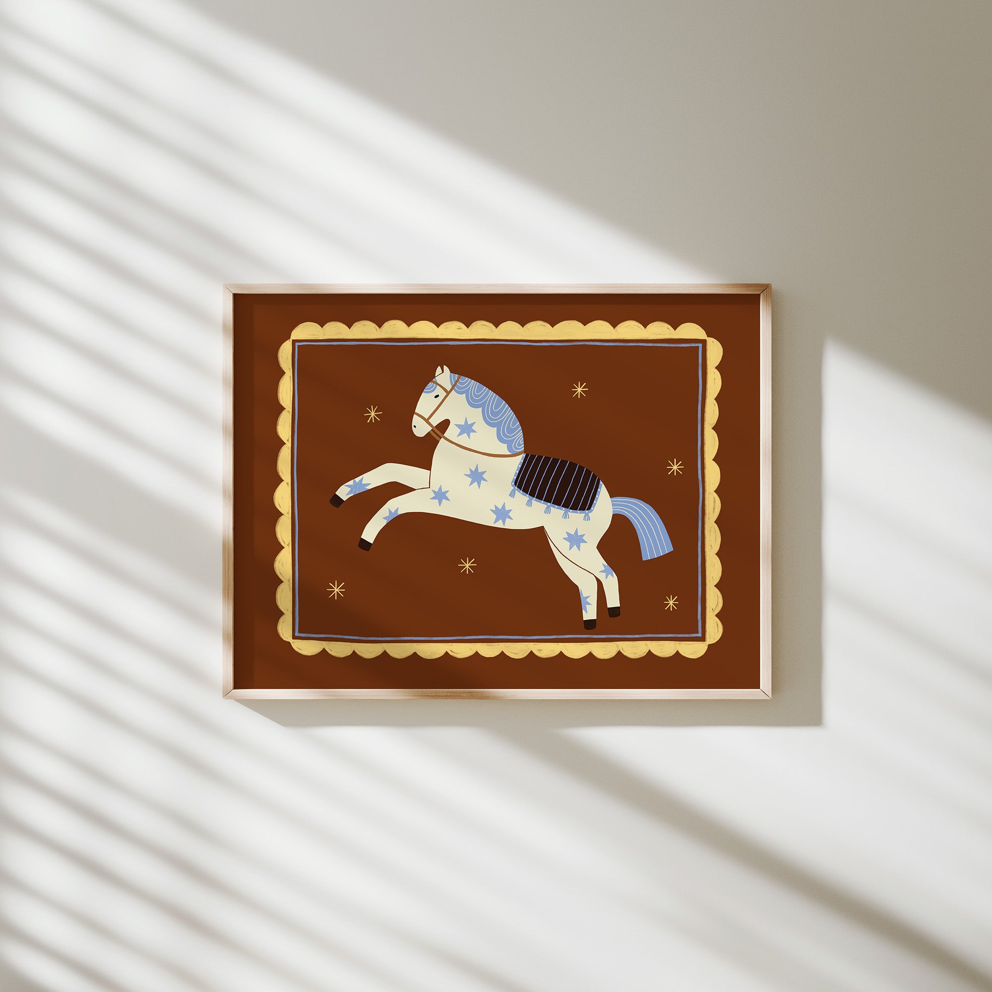 Căluț Nărăvaș Bleu Print