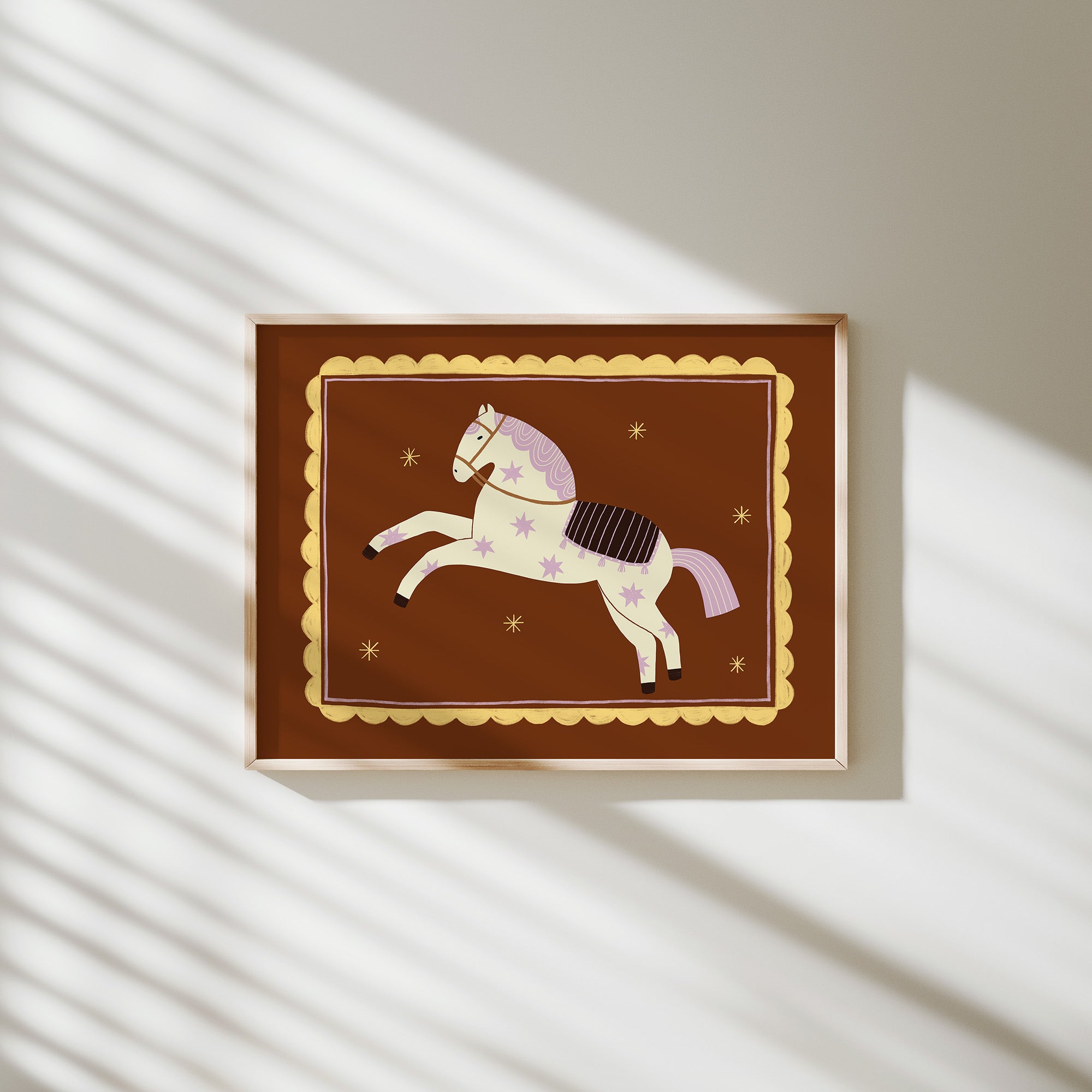 Căluț Nărăvaș Roz Print