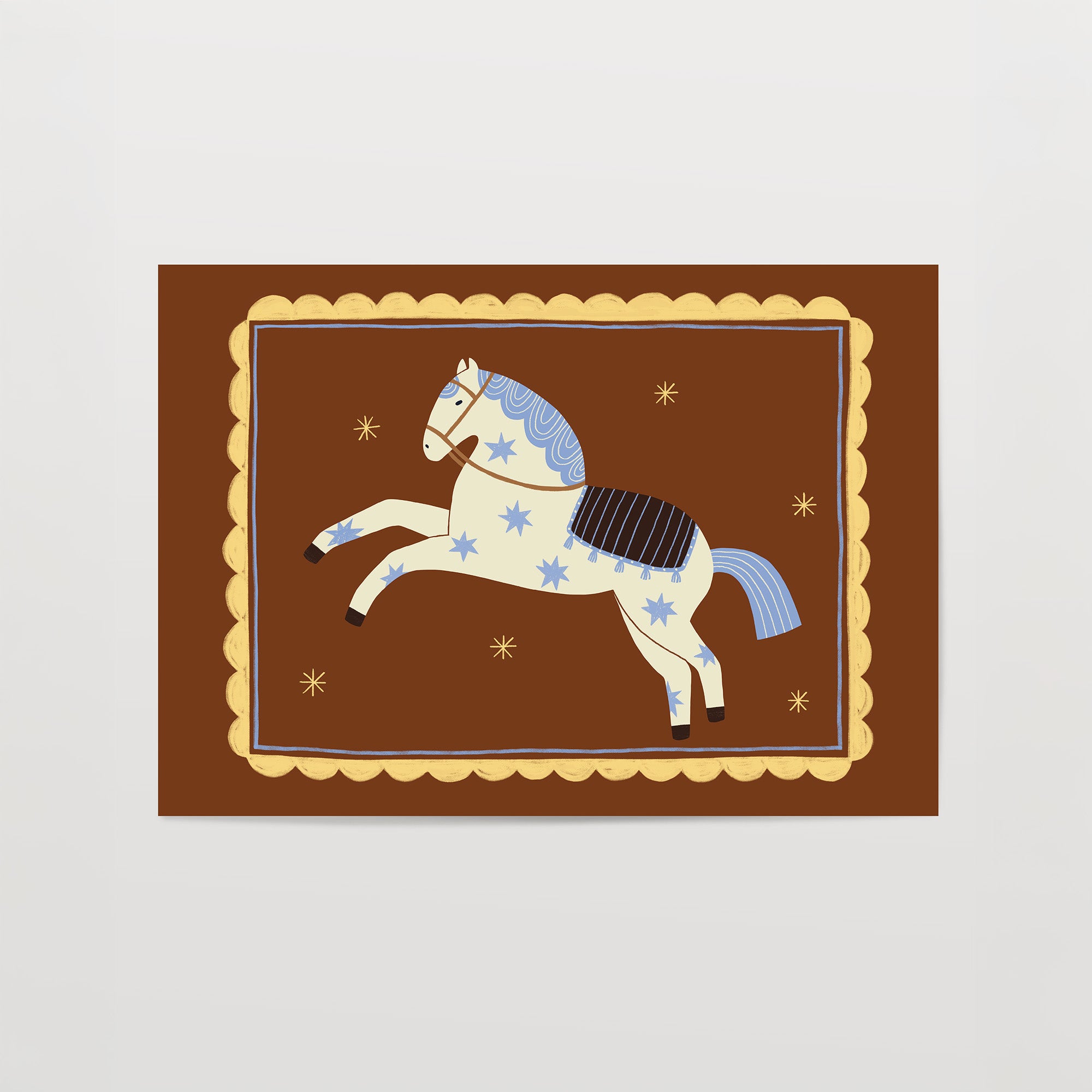 Căluț Nărăvaș Bleu Print