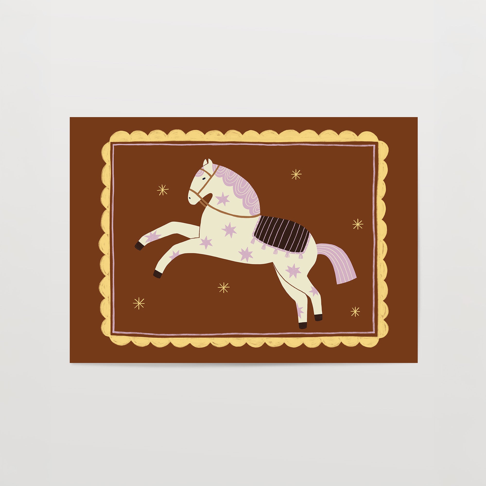 Căluț Nărăvaș Roz Print