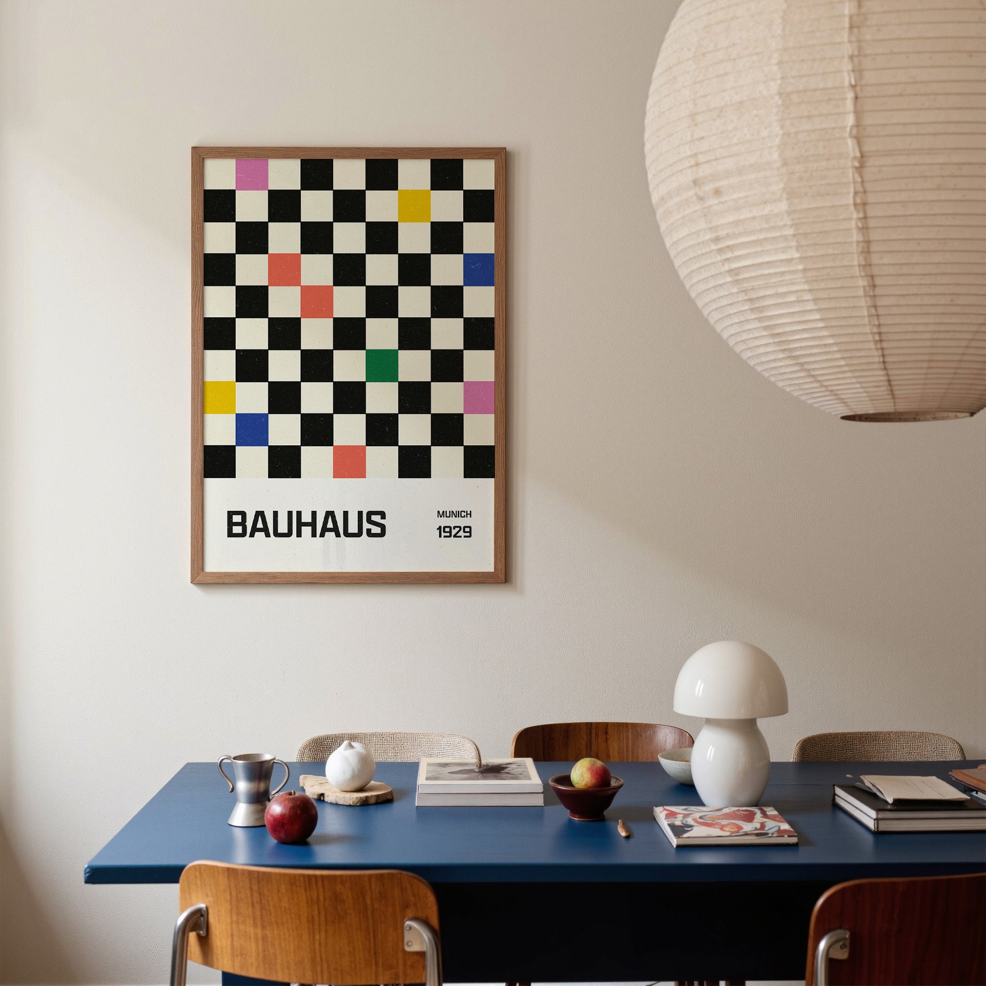 Bauhaus Checkerboard Print